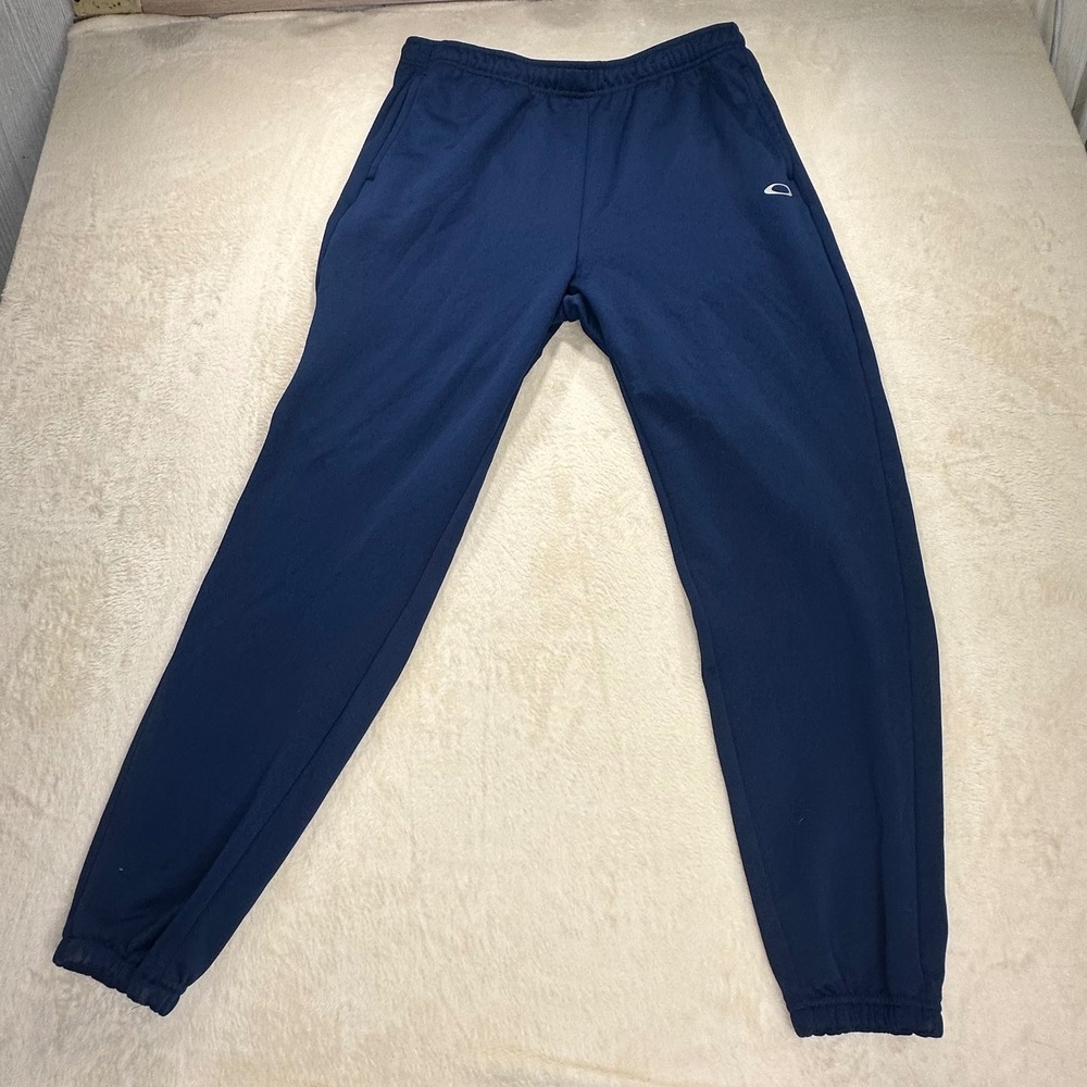 Oakley Relax Jogger Pants Navy Blue Fleece Lined Mens Medium FOA402996